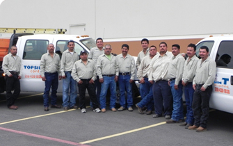 Photograph of the Topside Contracting Crew